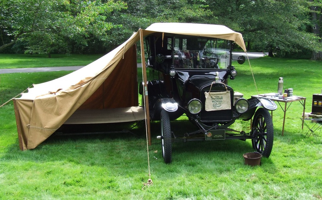 Model T Touring with tent Model T Touring with tent