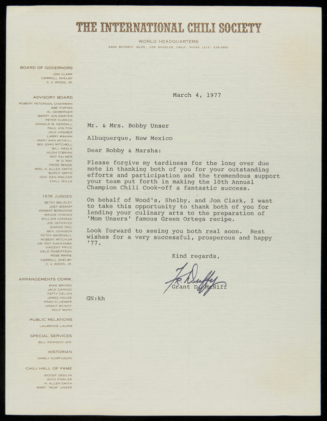 THF216029_ra Letter from The International Chili Society