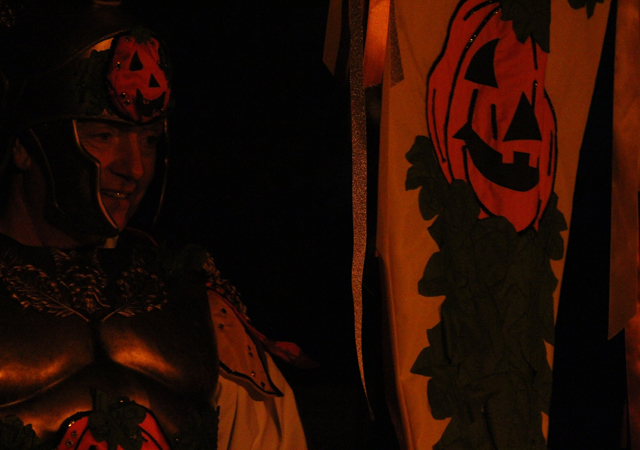 Pumkin Gladiator - Costumes at Halloween in Greenfield Village Pumpkin Gladiator - Costumes at Halloween in Greenfield Village