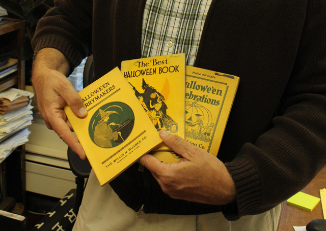 Wills and Bugbee Halloween books at Greenfield Village