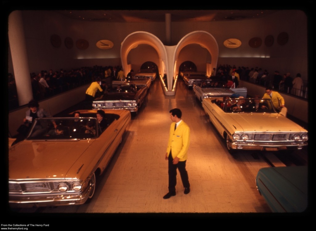 Loading Area for the Magic Skyway Ride at the Ford Pavilion, New York World's Fair, 1964-1965