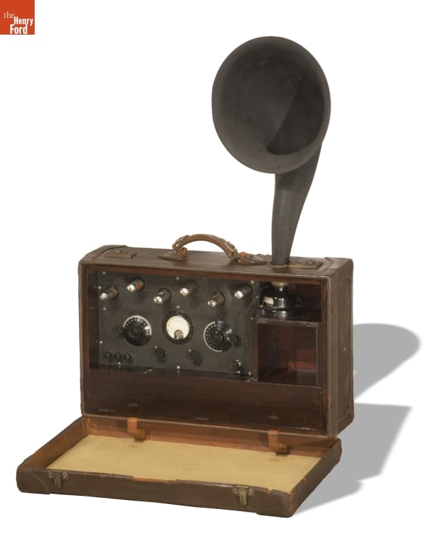 First Portable Superheterodyne Radio Receiver, Made by Edwin Howard Armstrong, 1923 First Portable Superheterodyne Radio Receiver, Made by Edwin Howard Armstrong, 1923