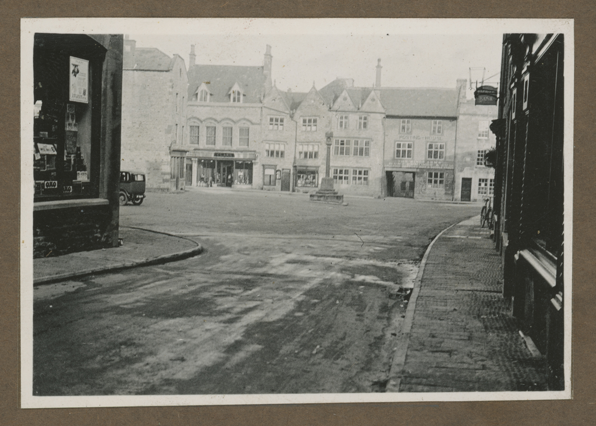 Photograph Album, Henry and Clara Ford's Visit to the Cotswolds, October 1930 / page 11 Street with buildings