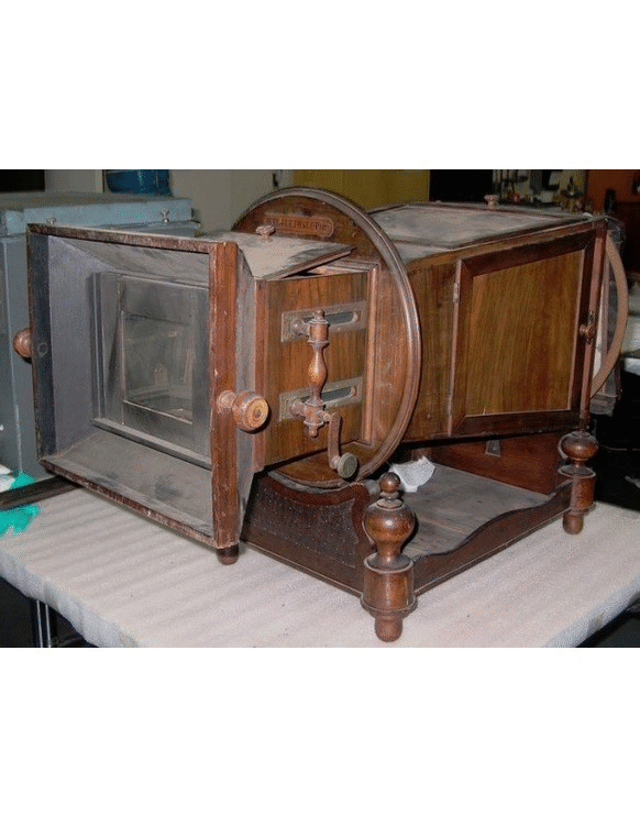 Megalethoscope, processed through our IMLS grant project GIF rotating through several images