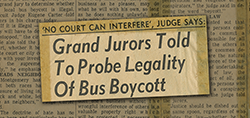 Grand Jurors Told to Probe Legality of Bus Boycott Grand Jurors Told to Probe Legality of Bus Boycott