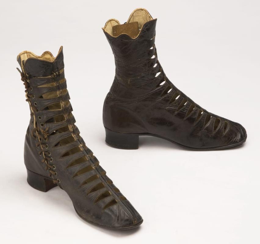Women's Boots, Used by Anna D. Larkin, 1867 Women's Boots, Used by Anna D. Larkin, 1867