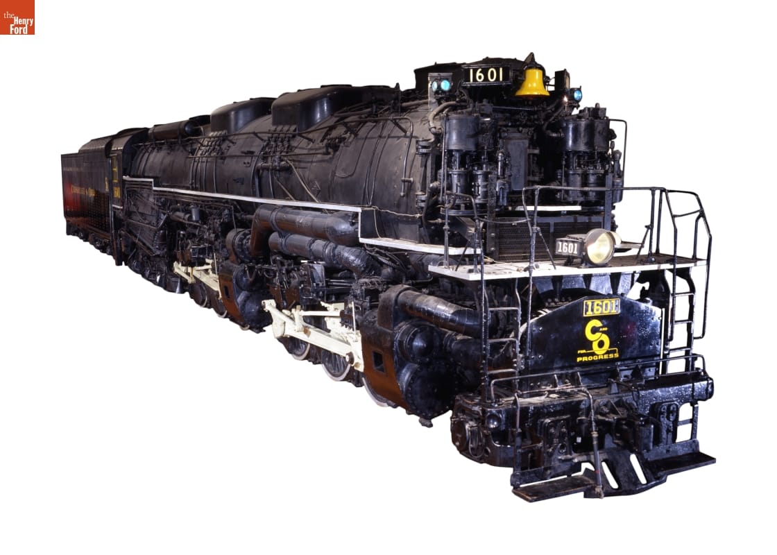 Allegheny Steam Locomotive, 1941 Large, complex black locomotive