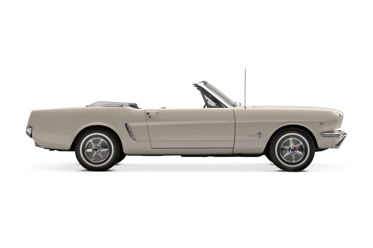 1965 Ford Mustang Convertible, Serial Number One White convertible car
