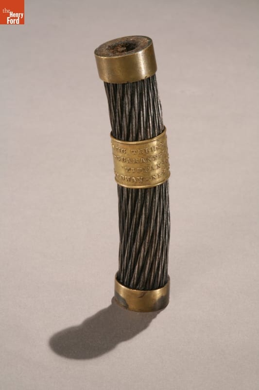 Section of the First Transatlantic Cable, 1858 Twisted wires stranded together and banded on both ends and in the middle with brass