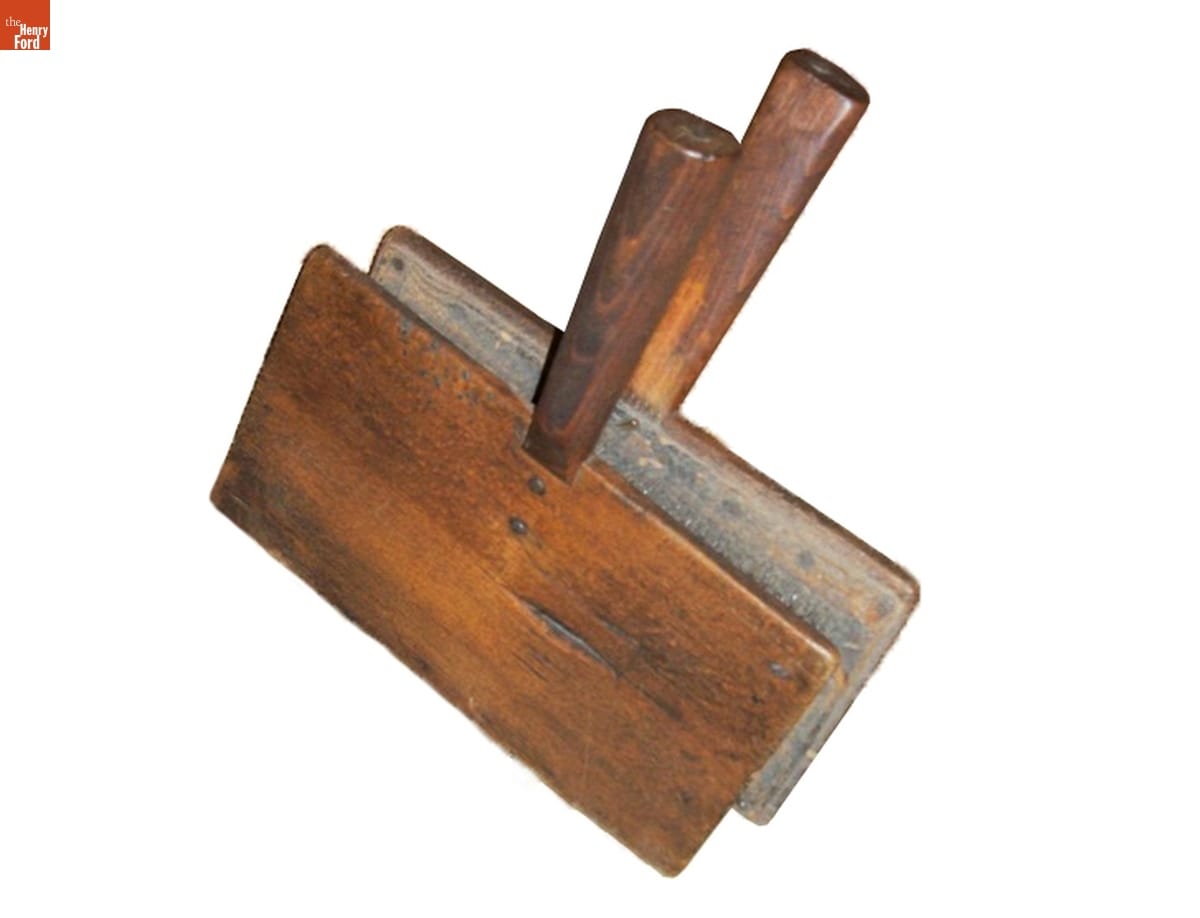 Pair of wooden paddles