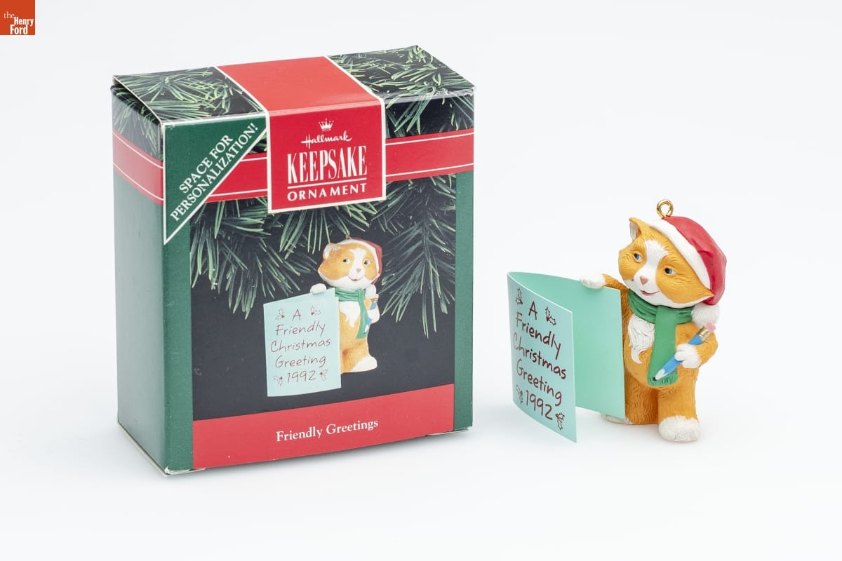 'Friendly Greetings,' Christmas ornament, 1992
