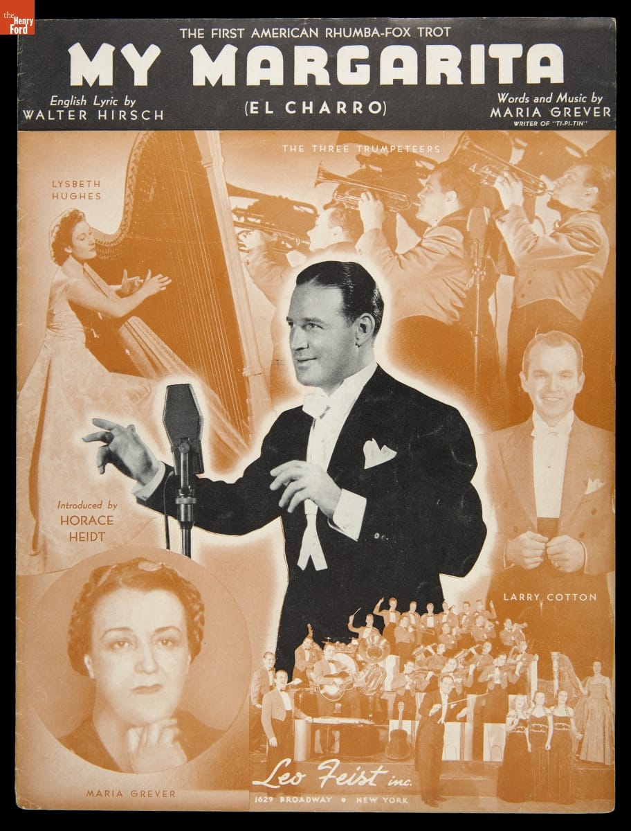 Maria Grever’s photo graced the cover of “My Margarita” in 1939